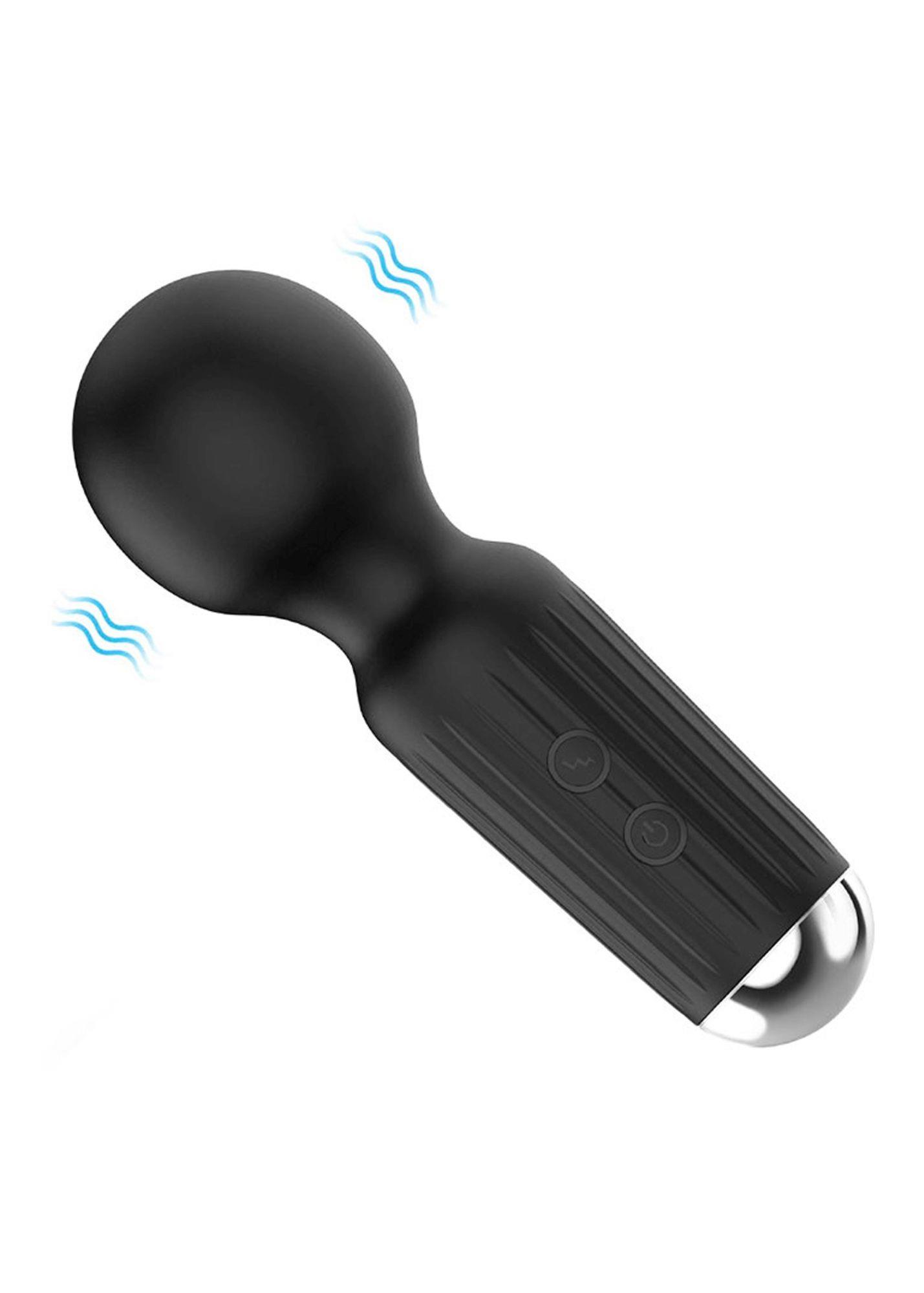Stymulator-Rechargeable Mini Masager Usb 20 Functions - Black