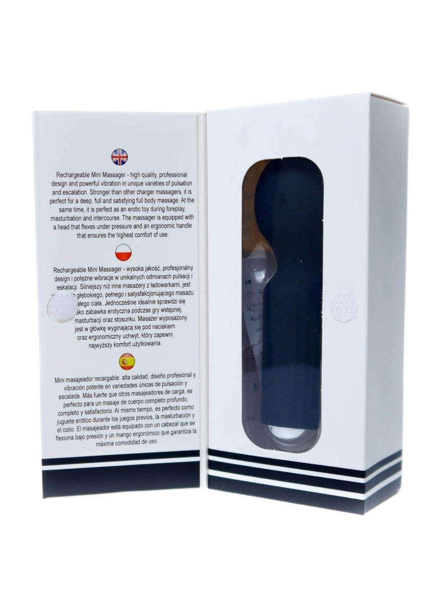 Stymulator-Rechargeable Mini Masager Usb 20 Functions - Black