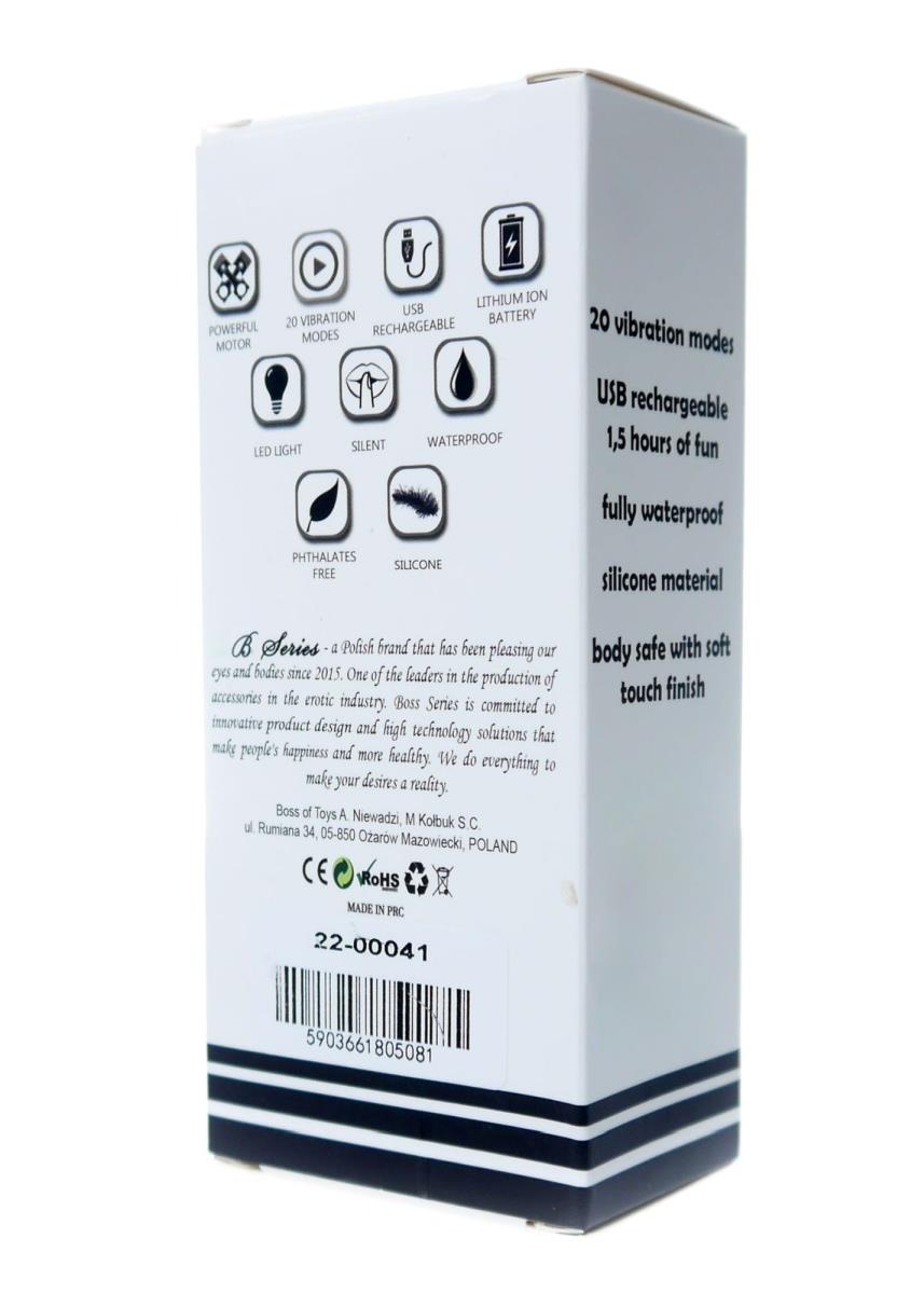 Stymulator-Rechargeable Mini Masager Usb 20 Functions - Black