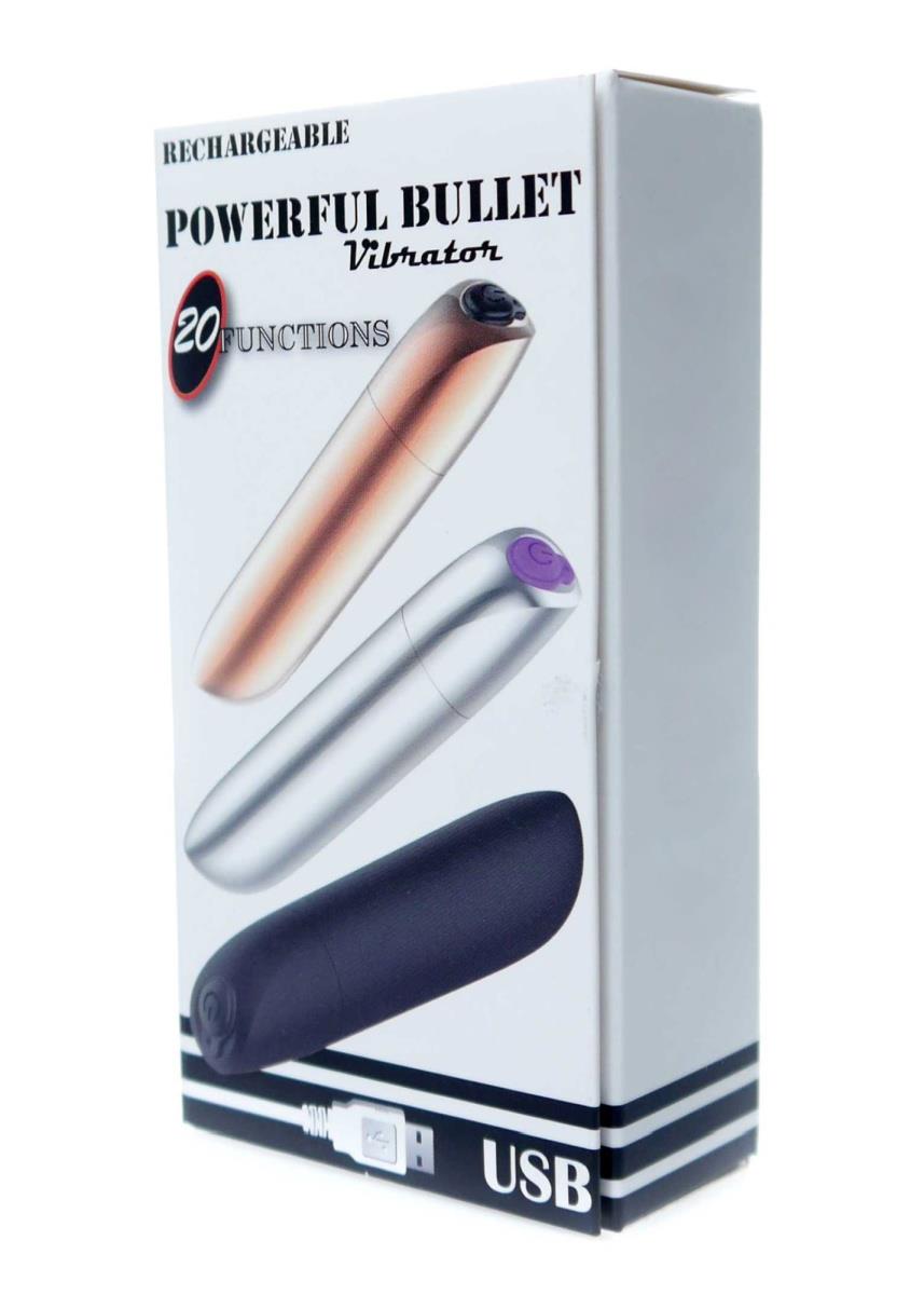 Stymulator-Rechargeable Powerful Bullet Vibrator Usb 20 Functions