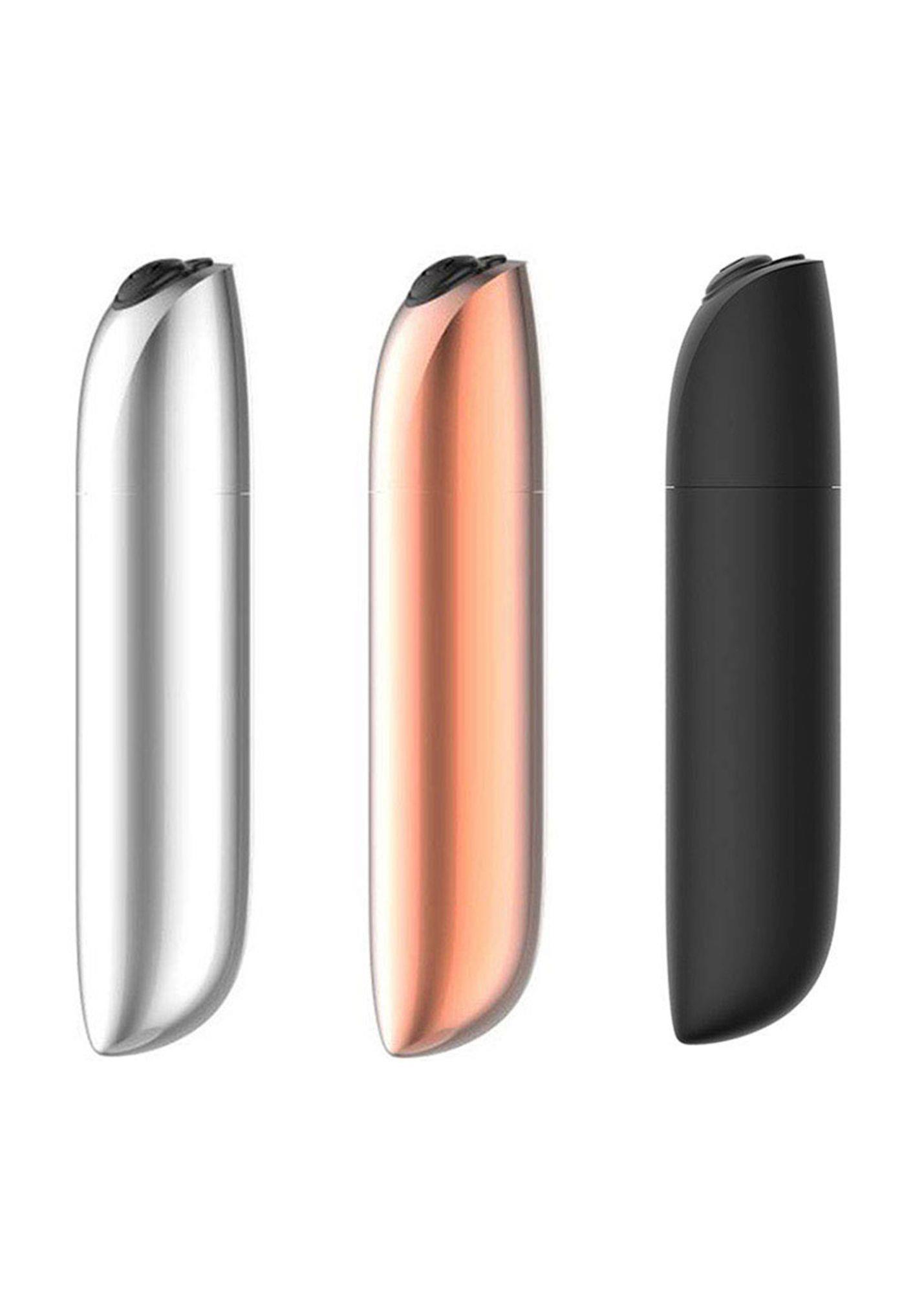 Stymulator-Rechargeable Powerful Bullet Vibrator Usb 20 Functions - Silver