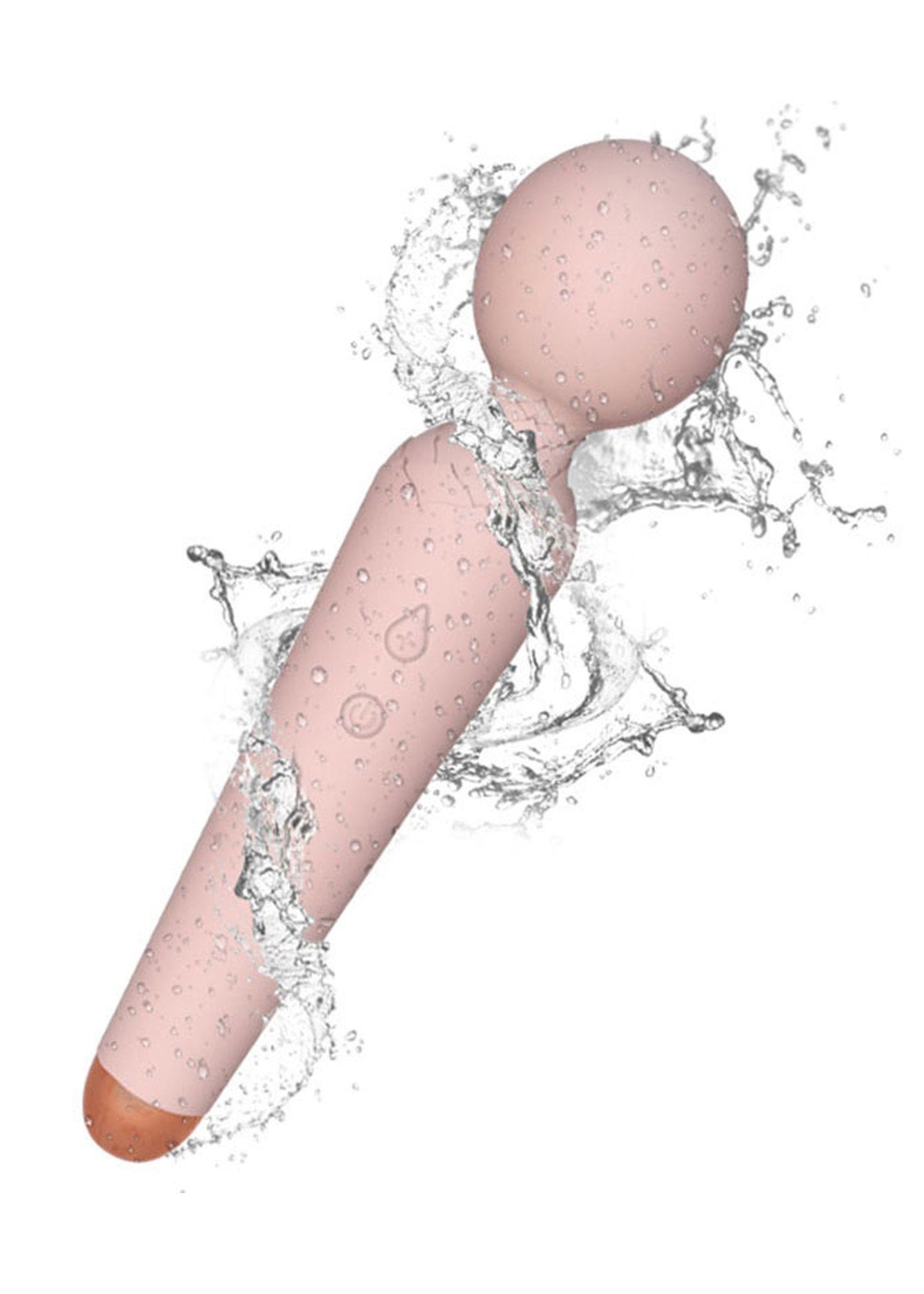 Stymulator-Rechargeable Power Wand Usb 10 Functions - Flesh