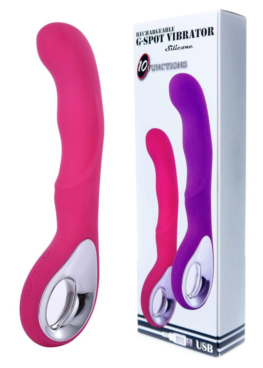 Vibrator G-Spot 10 Functions Usb Pink