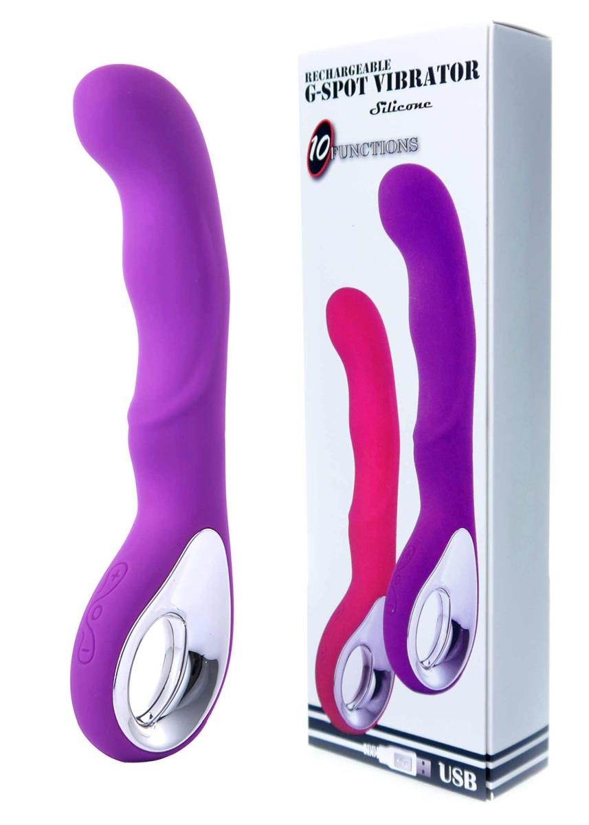 Vibrator G-Spot 10 Functions Usb Purple