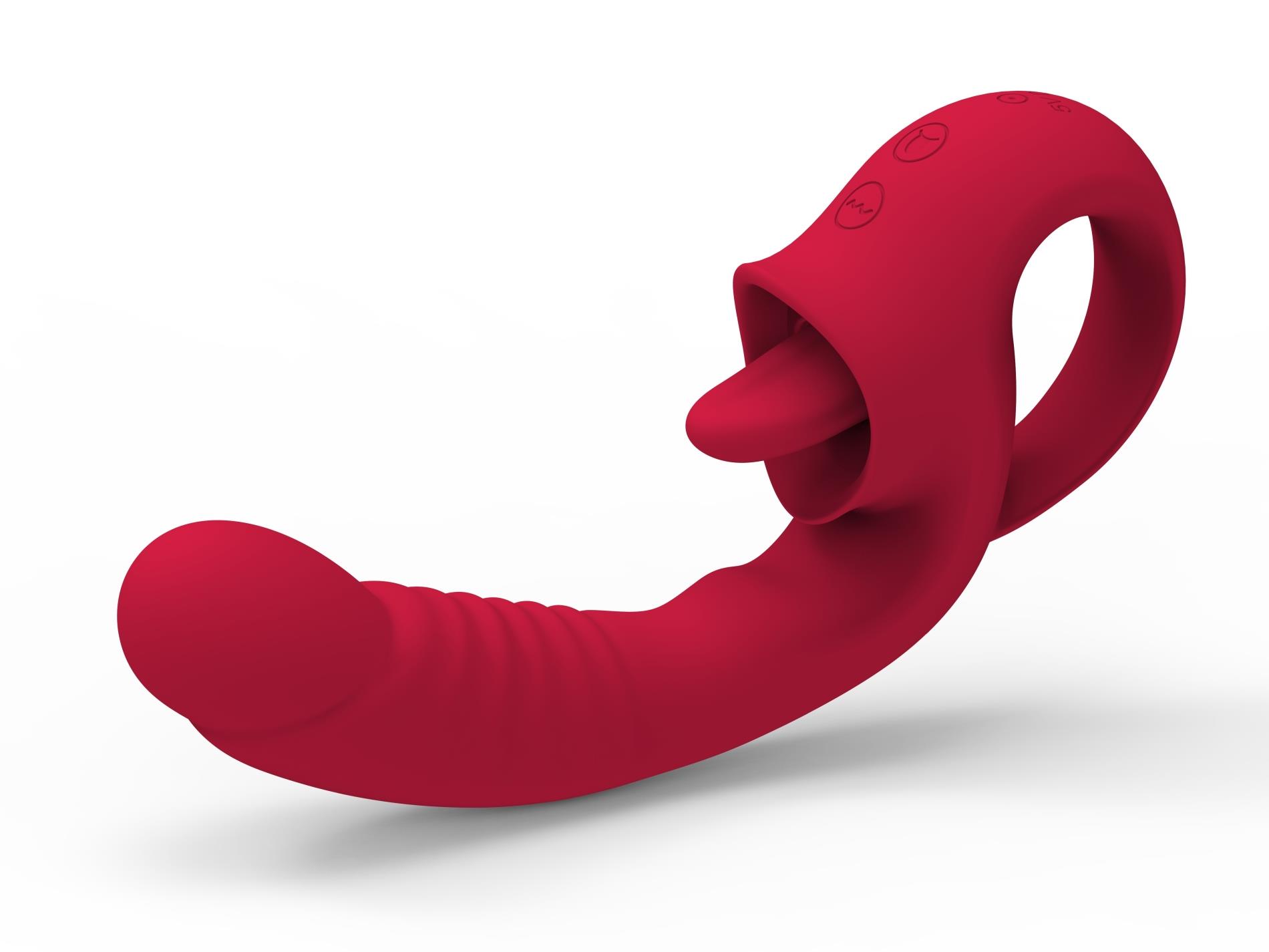 Wibrator - Rechargeable Licking Vibrator Usb 10 Functions