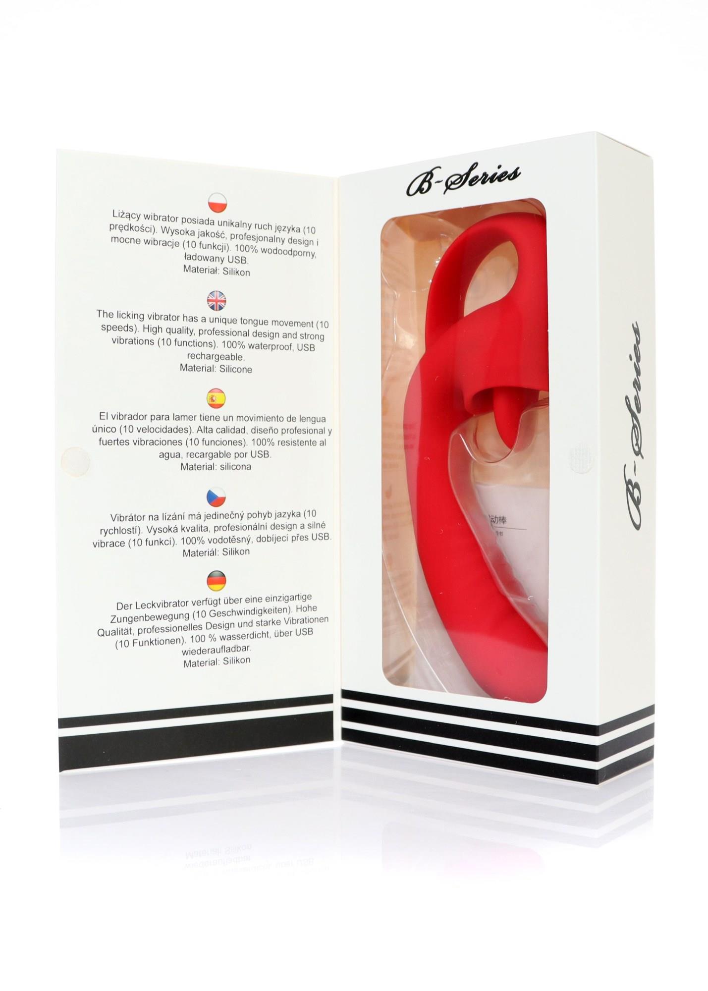 Wibrator - Rechargeable Licking Vibrator Usb 10 Functions