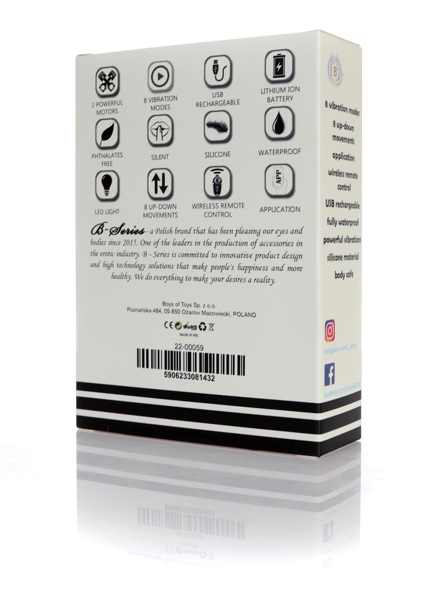 Stymulator - Smart Massager Usb 8 Functions / App + Remote Control