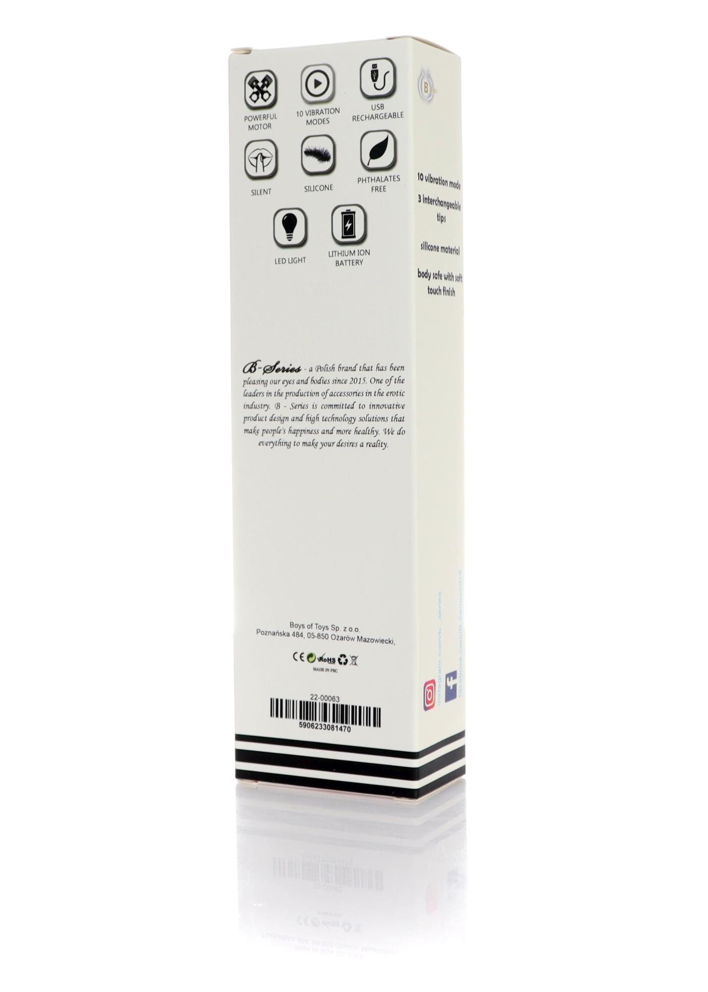 Stymulator - Massager With 3 Heads Usb 10 Functions