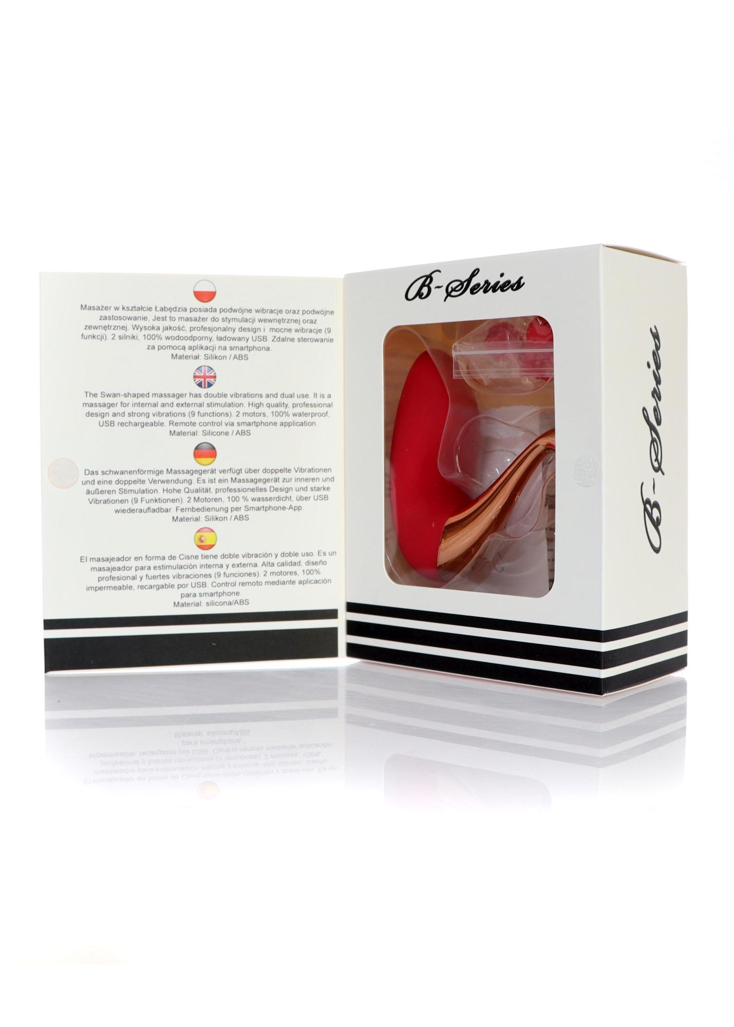 Stymulator - Swan Massager, Interchangeable Heads - Usb 9 Functions