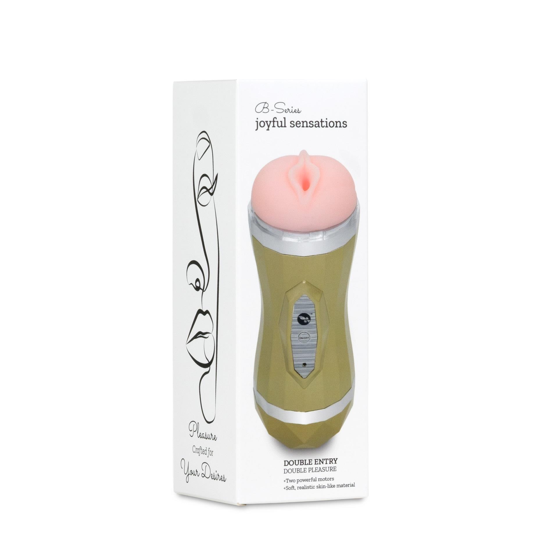 Masturbator-Vagina Double Delight 35 Function Usb