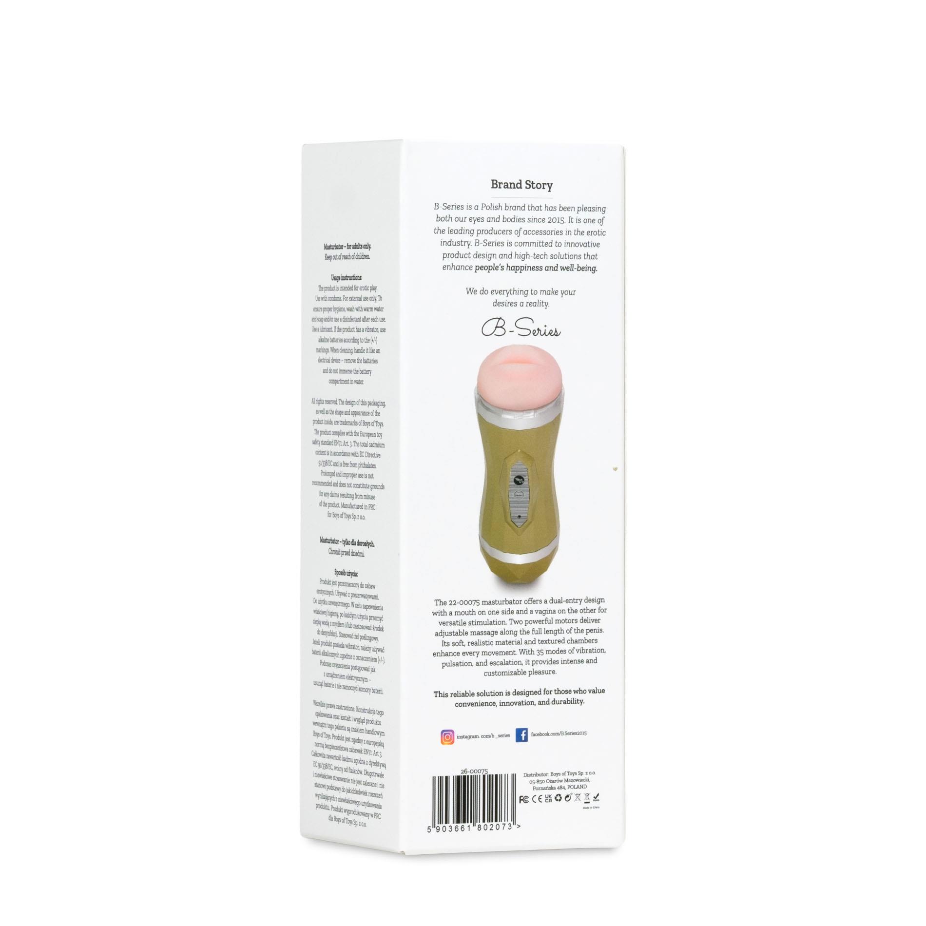 Masturbator-Vagina Double Delight 35 Function Usb