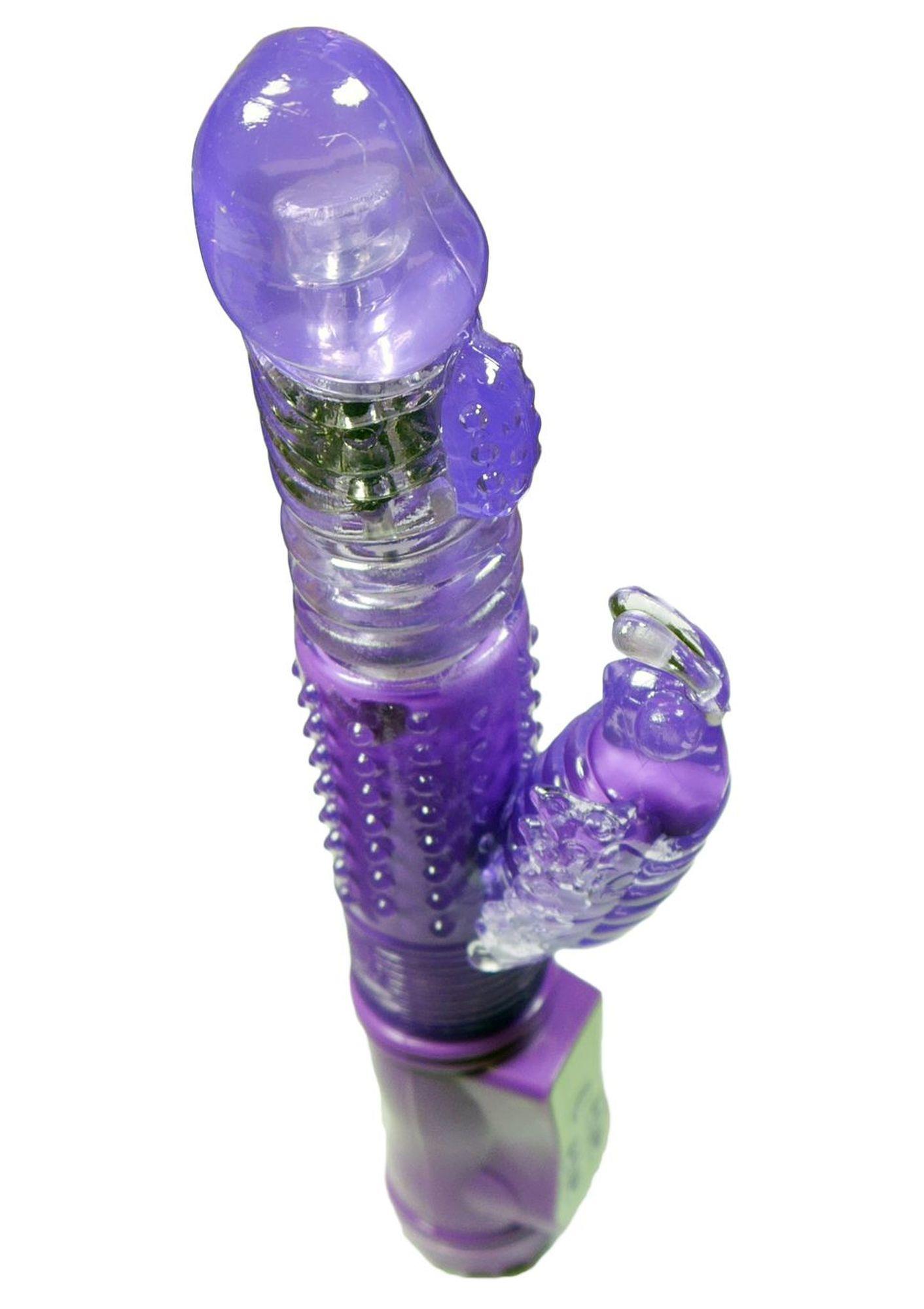 Wibrator-Królik, Wibracja/Rotacja/Góra-Dół 36 Funkcji Fioletowy