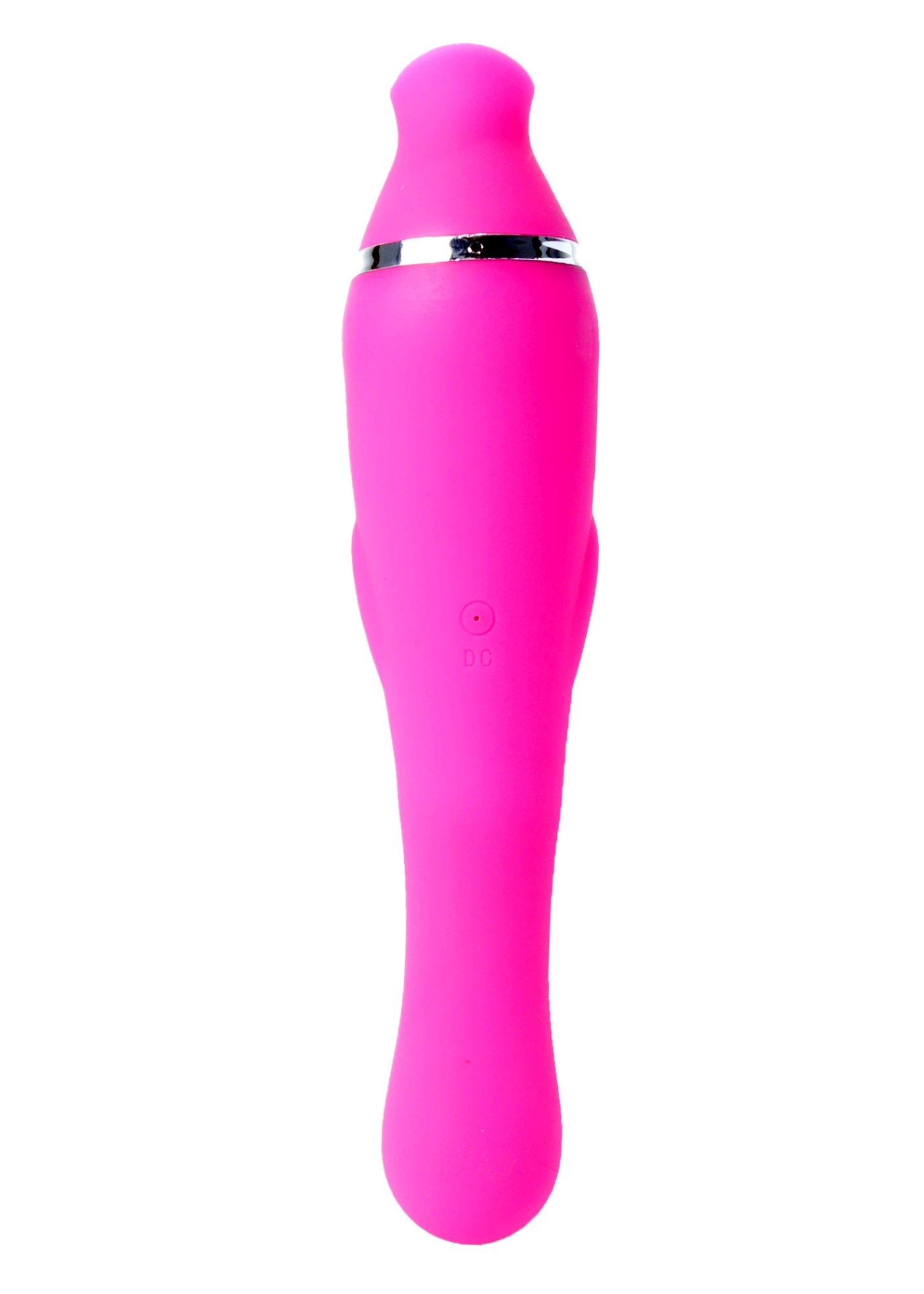 Vibrator-Helen Pink - 12 Vibration Functions / 8 Stimulation Functions Usb