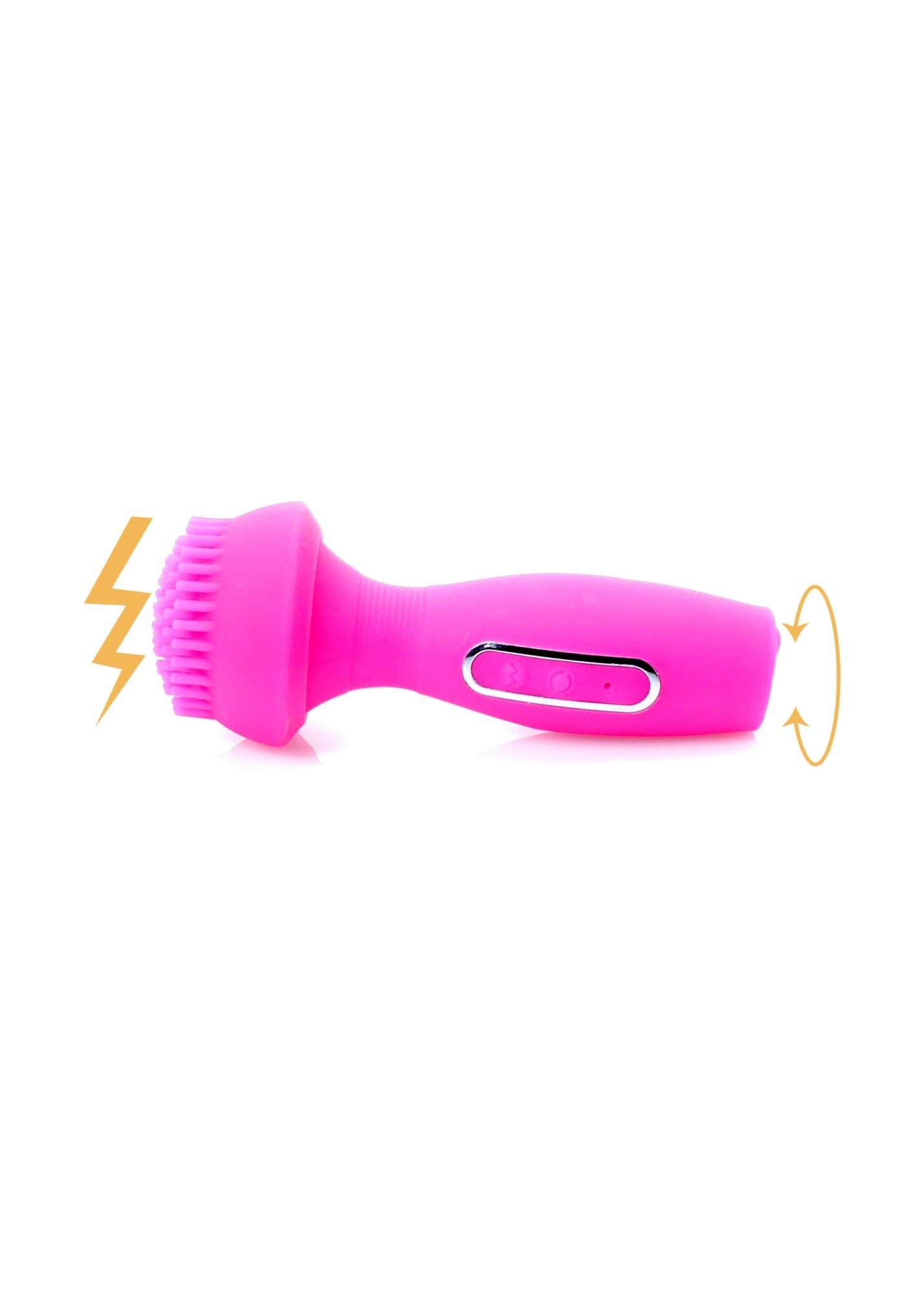 Wibrator-Jenny Pink - Massager 36- Vibrating / 8 Rotation Functions Usb
