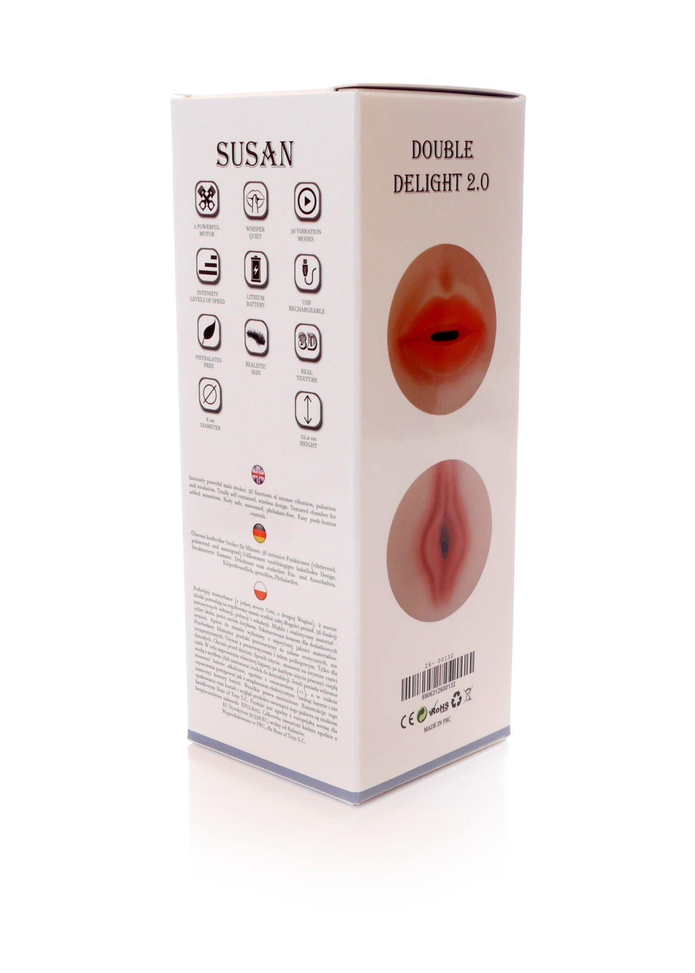 Masturbator- Susan Double Delight 2.0 - 36 Functions Usb