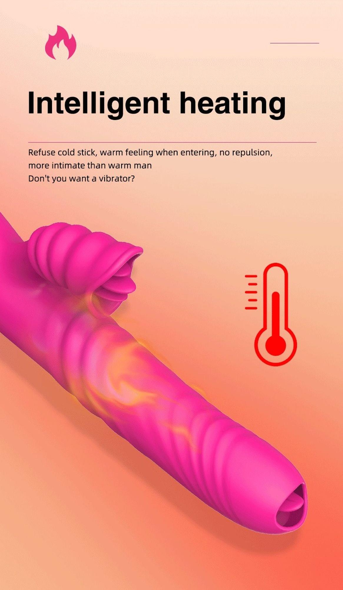 Wibrator-Angelia Usb 3 Functions Of Thrusting / 20 Vibrations Pink