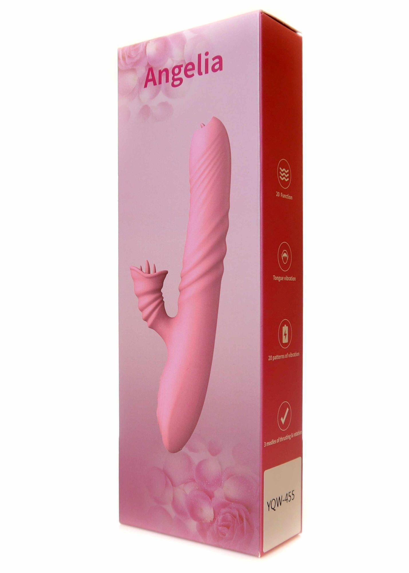 Wibrator-Angelia Usb 3 Functions Of Thrusting / 20 Vibrations Pink