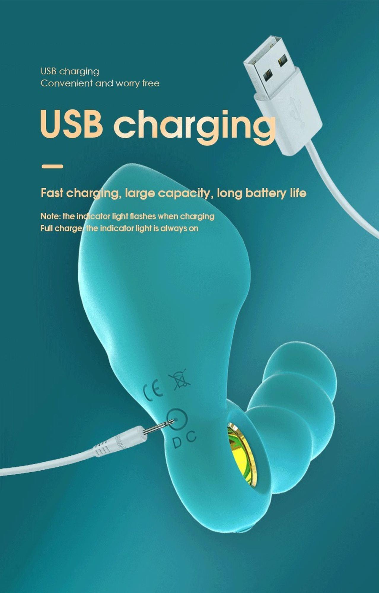 Stymulator-Angelo Male Prostate Triple Stimulation (Blue)