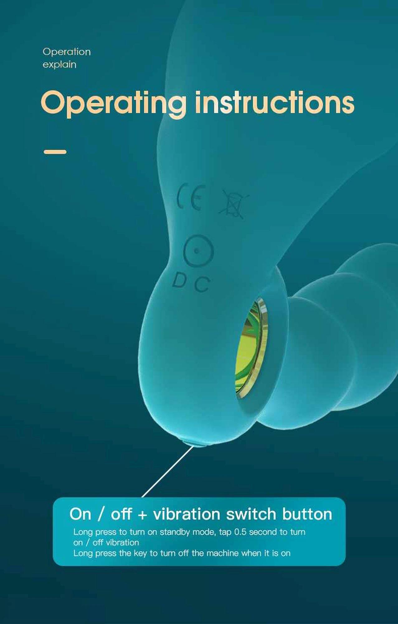 Stymulator-Angelo Male Prostate Triple Stimulation (Blue)