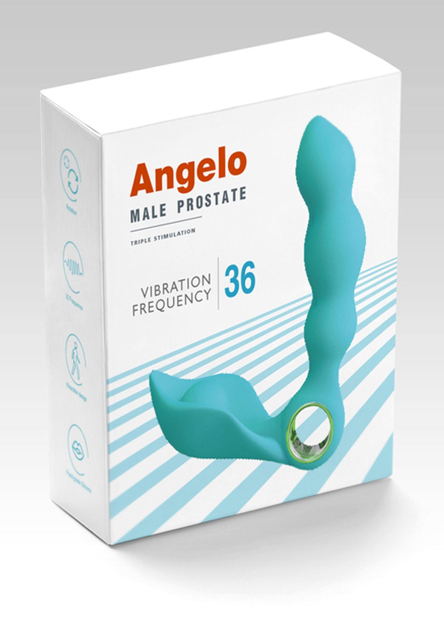 Stymulator-Angelo Male Prostate Triple Stimulation (Blue)