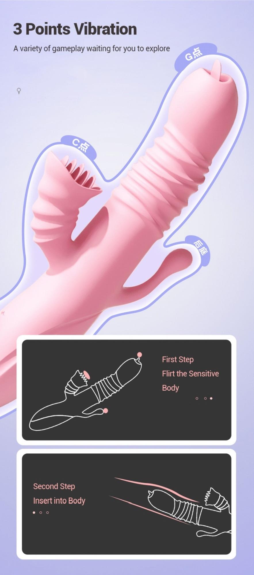 Wibrator-Ada Usb -Pink