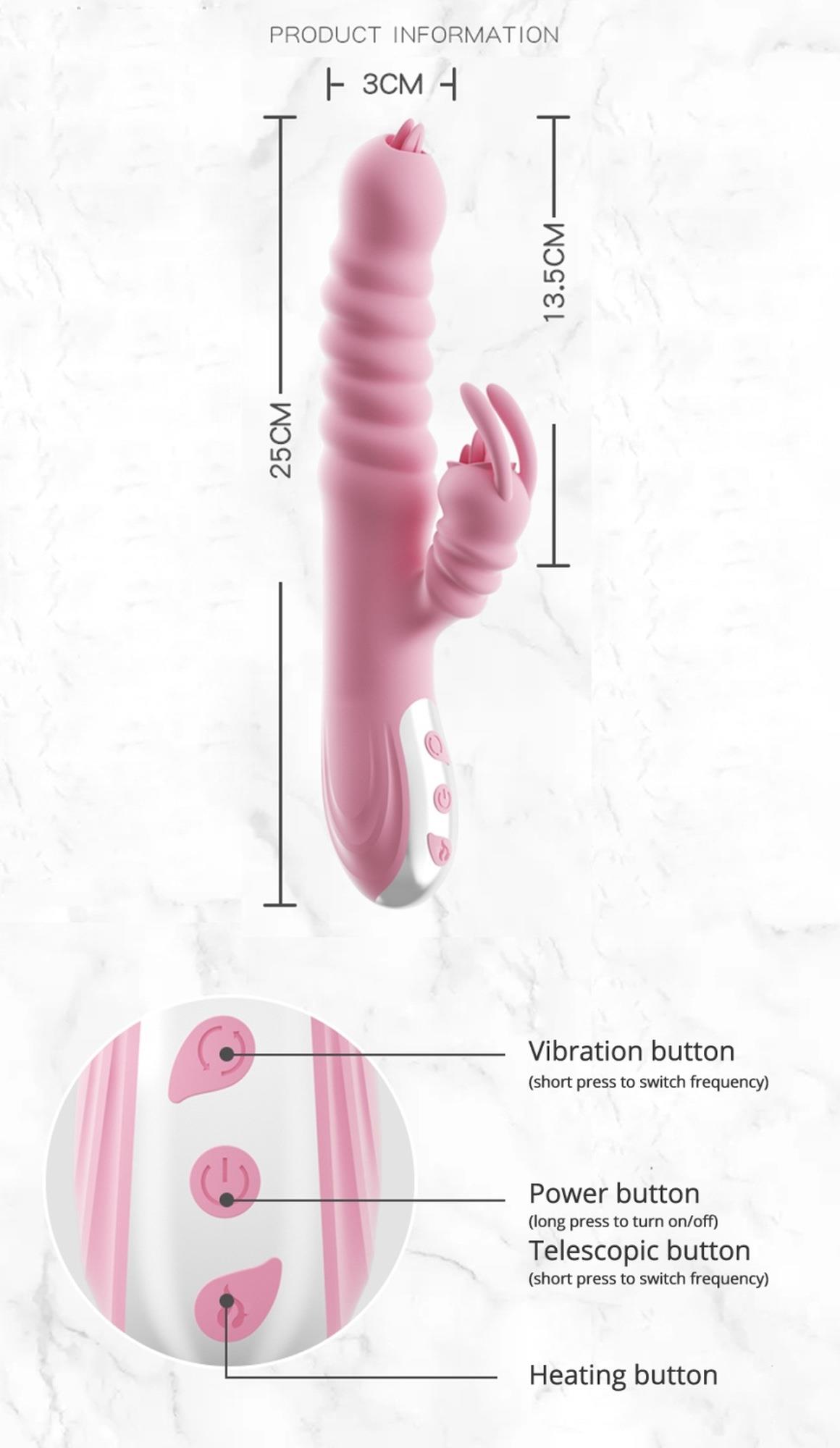 Wibrator-Hannah Usb -Pink