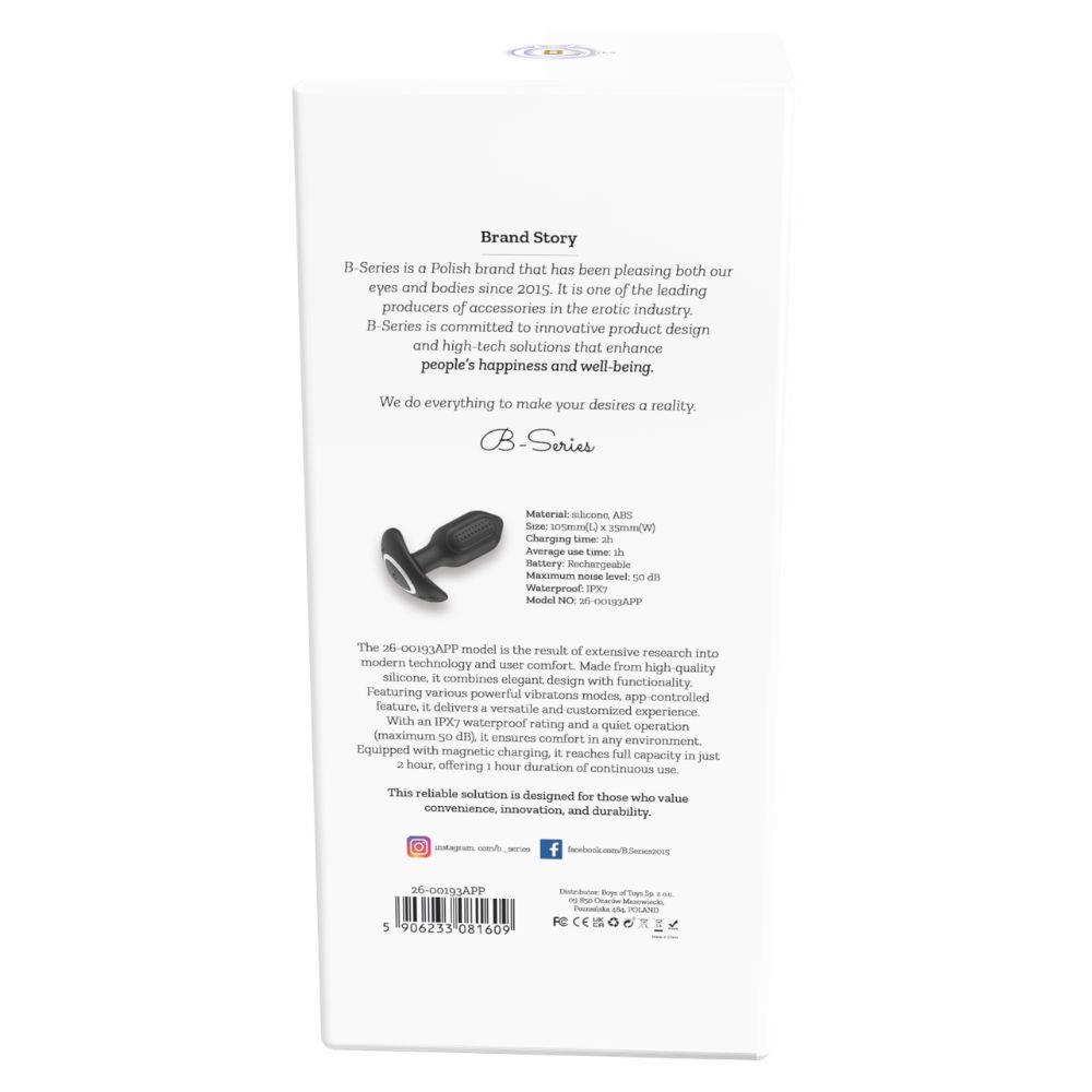 Wibrujący korek analny Boss of Toys Bliss App