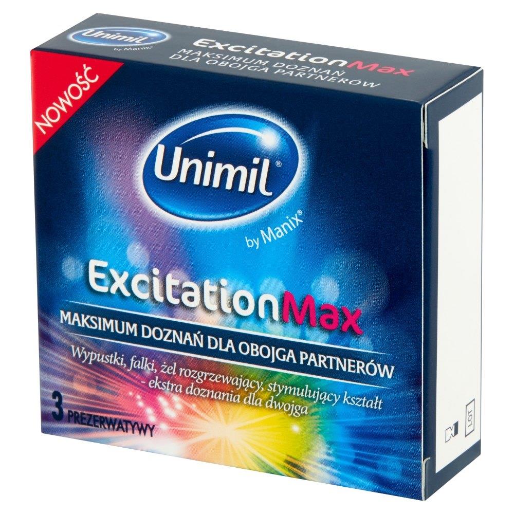 Kondómy UNIMIL EXCITATION MAX BOX 3