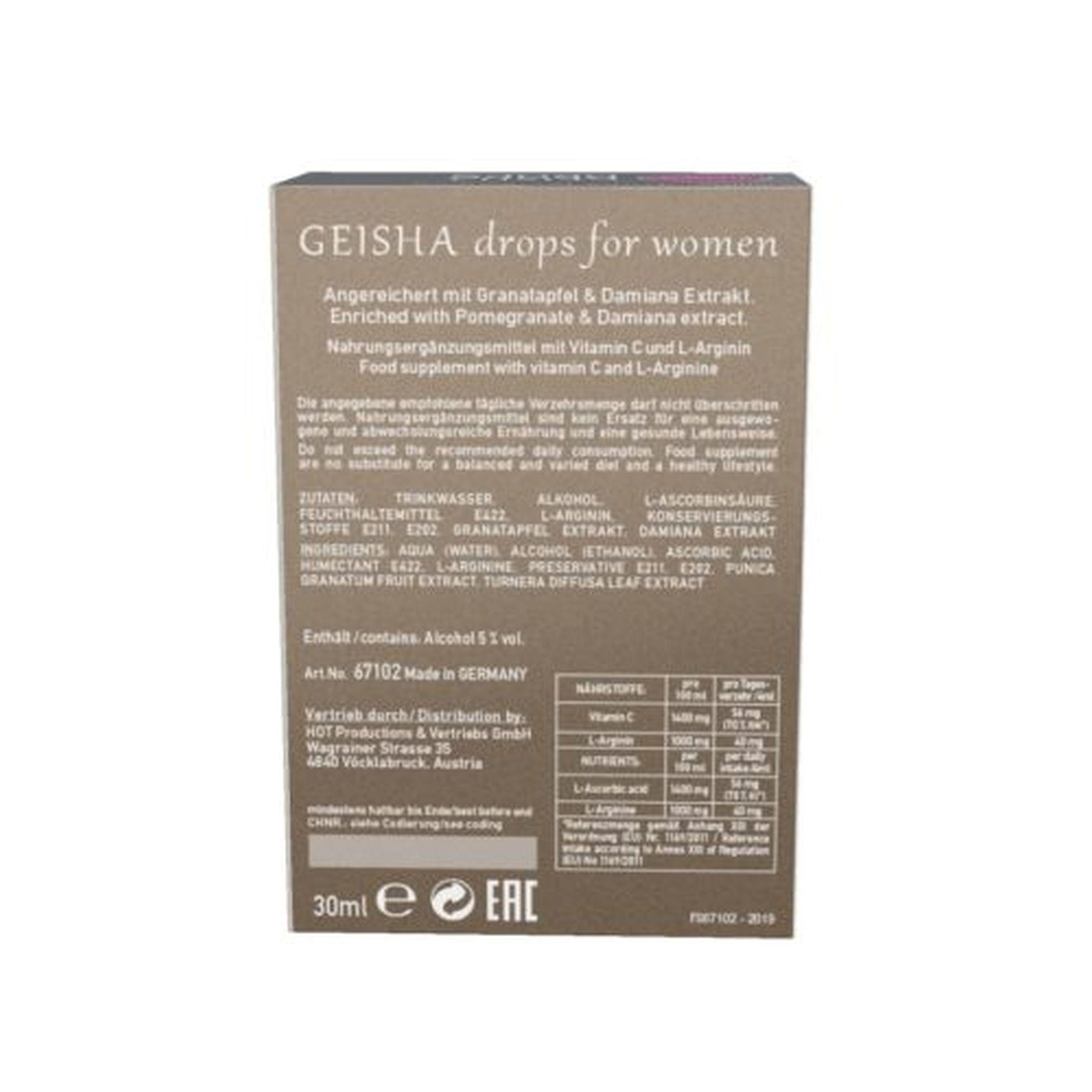 Supl.diety-Shiatsu Geisha Drops For Women 30Ml.
