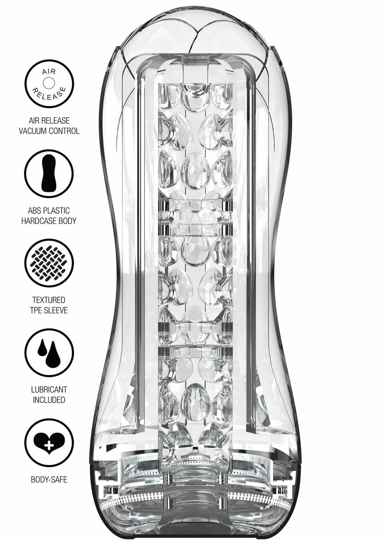 Big Clear Blast Vacuum Stroker