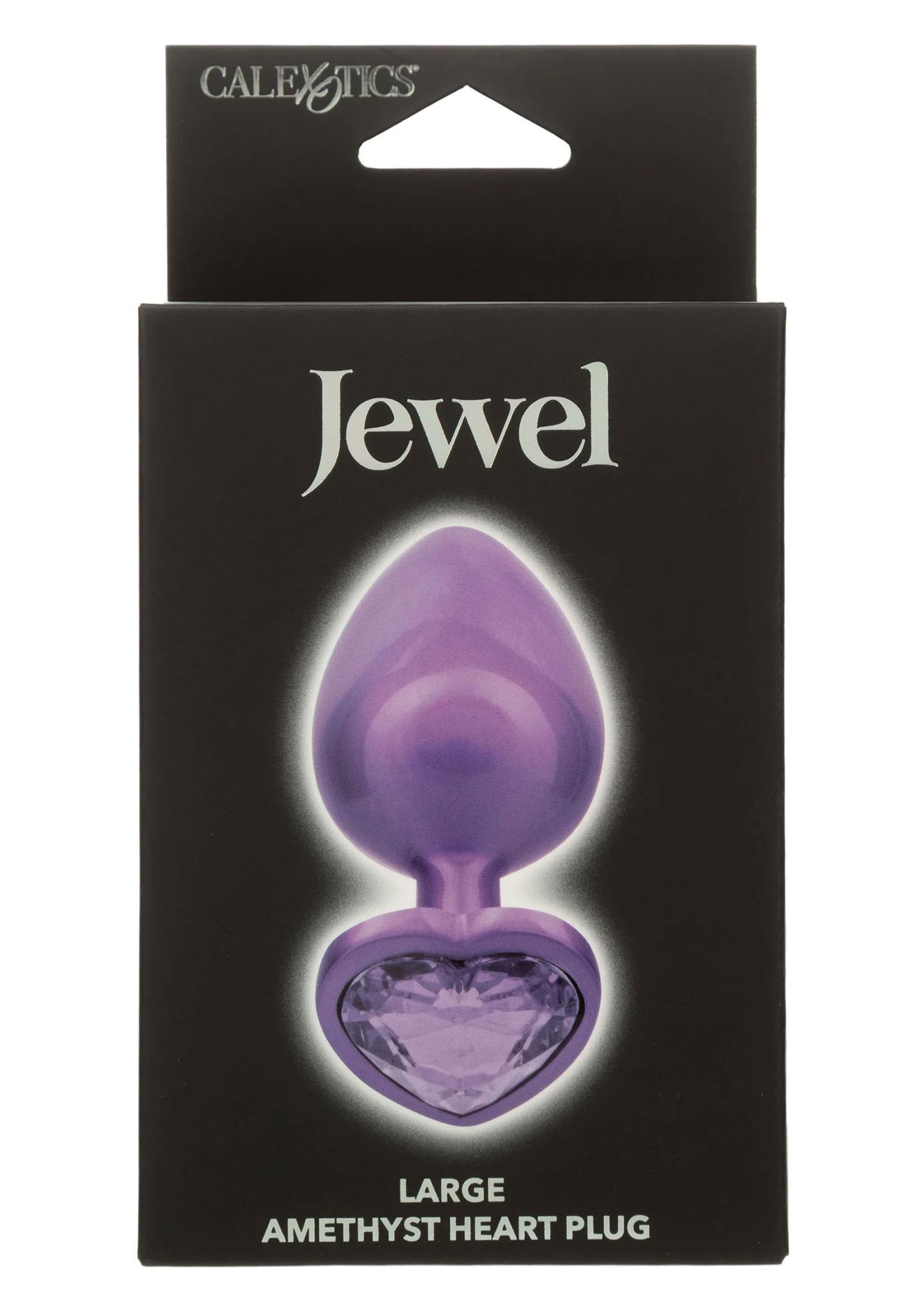 Diamond Heart Plug Large Purple