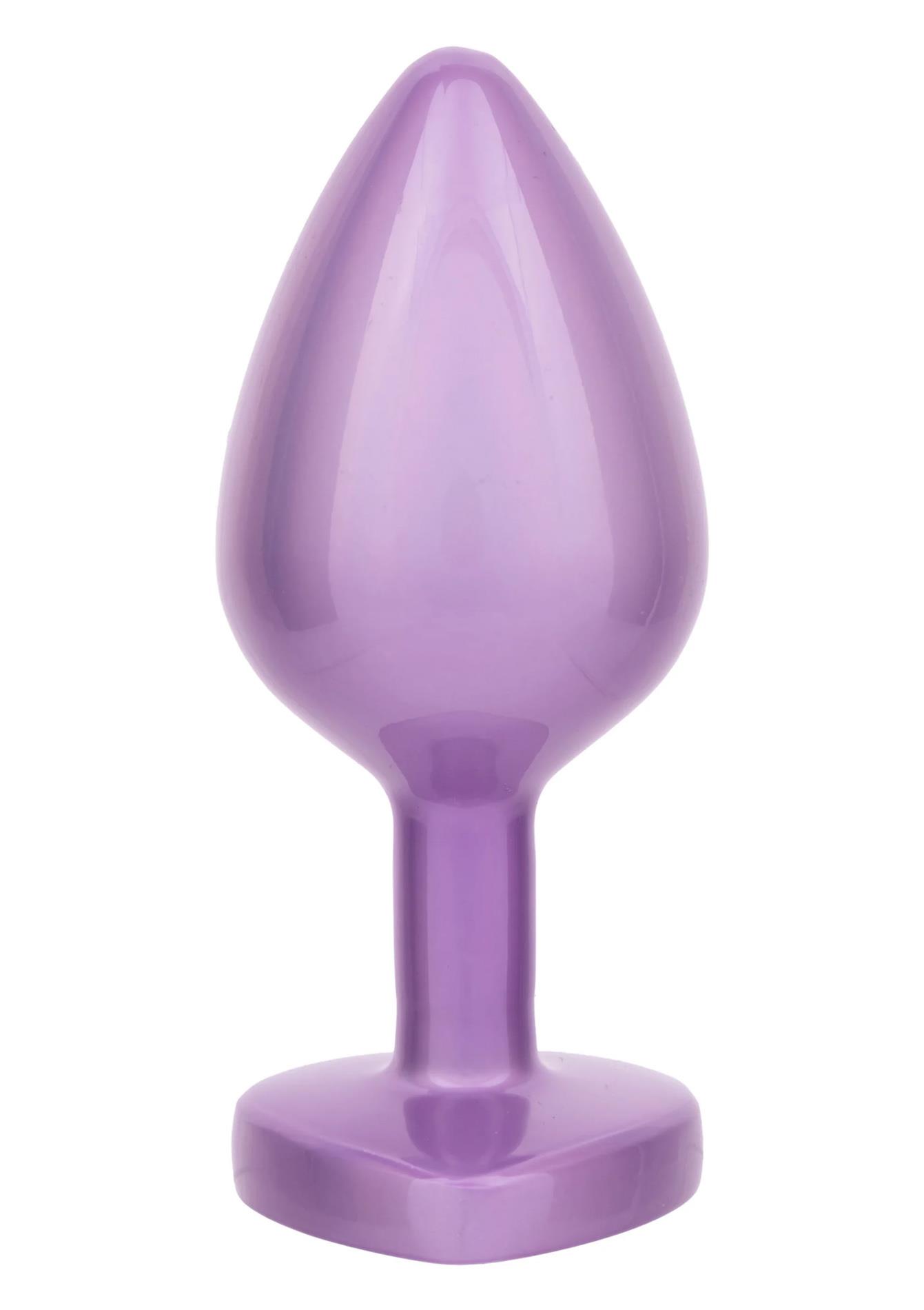 Diamond Heart Plug Large Purple