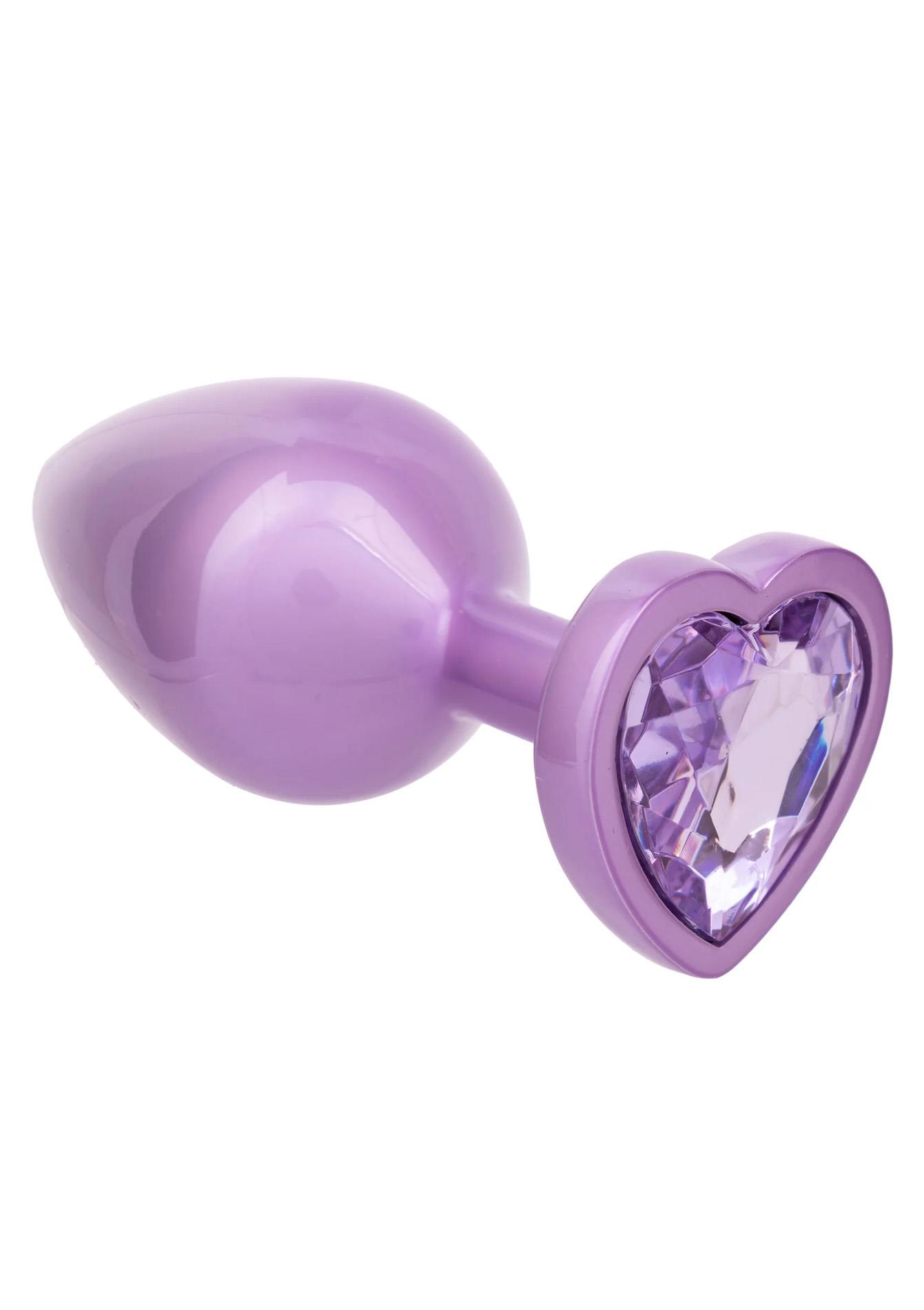 Diamond Heart Plug Large Purple