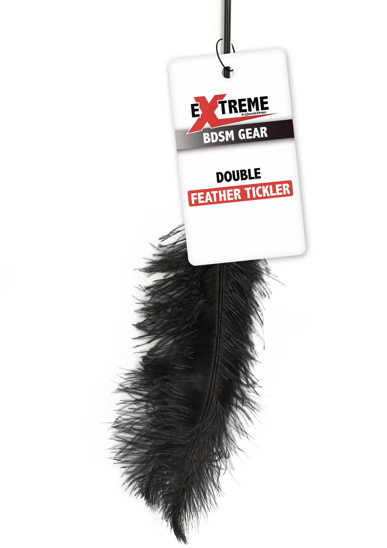 Double Feather Tickler Black