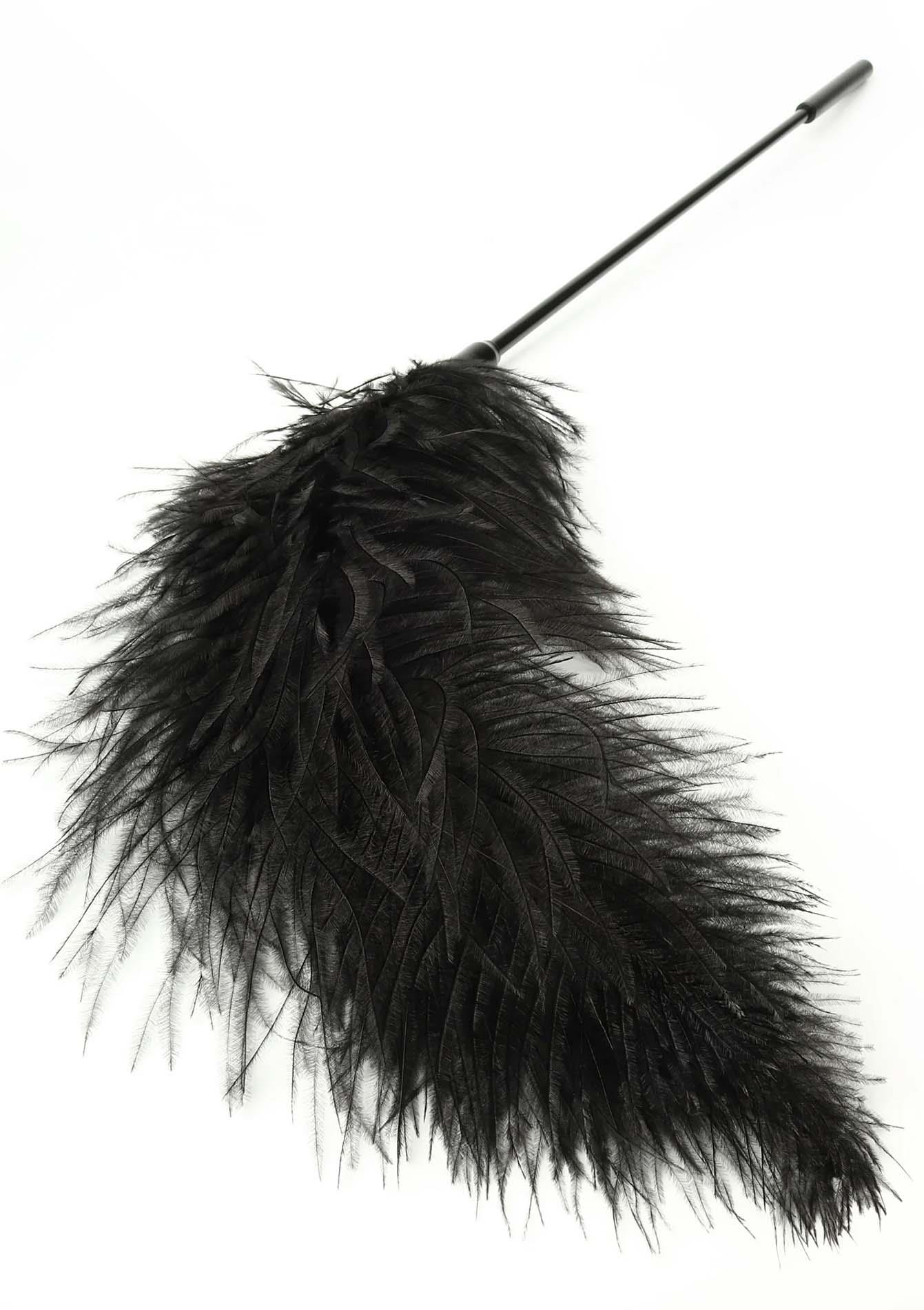 Double Feather Tickler Black
