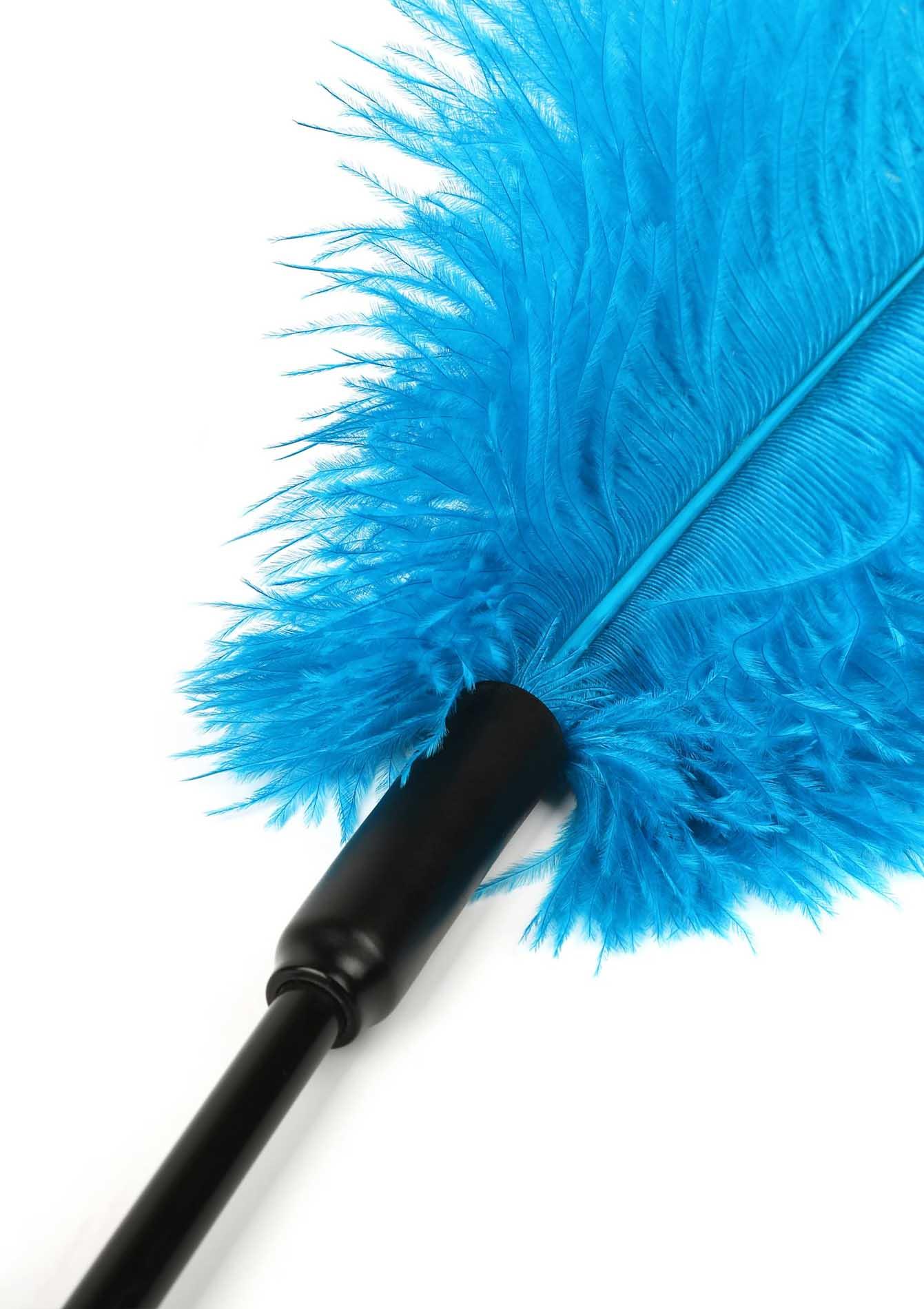 Double Feather Tickler Blue