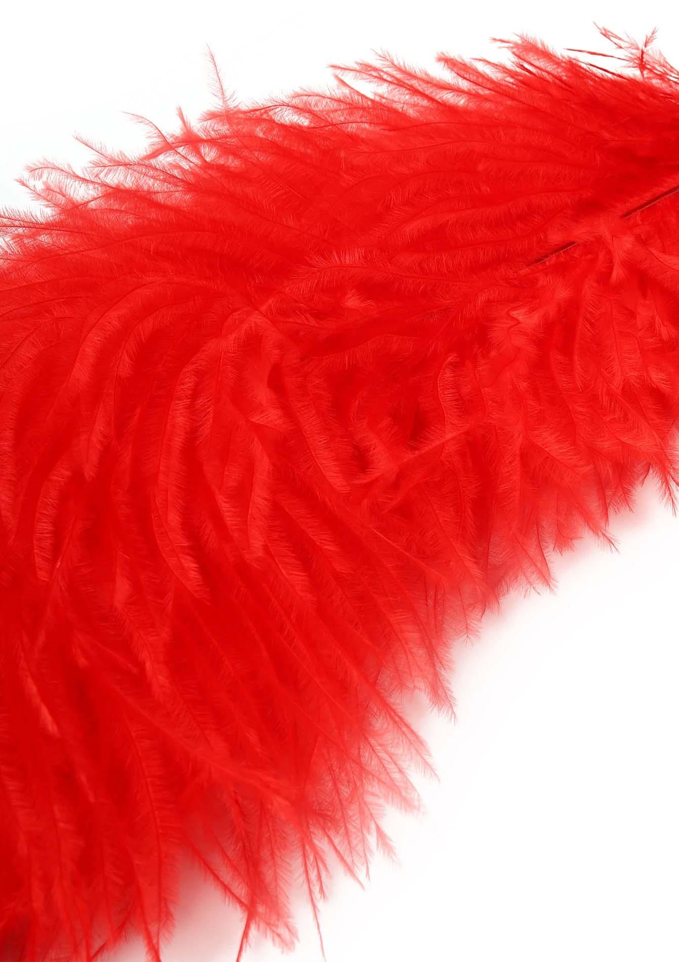Double Feather Tickler Red