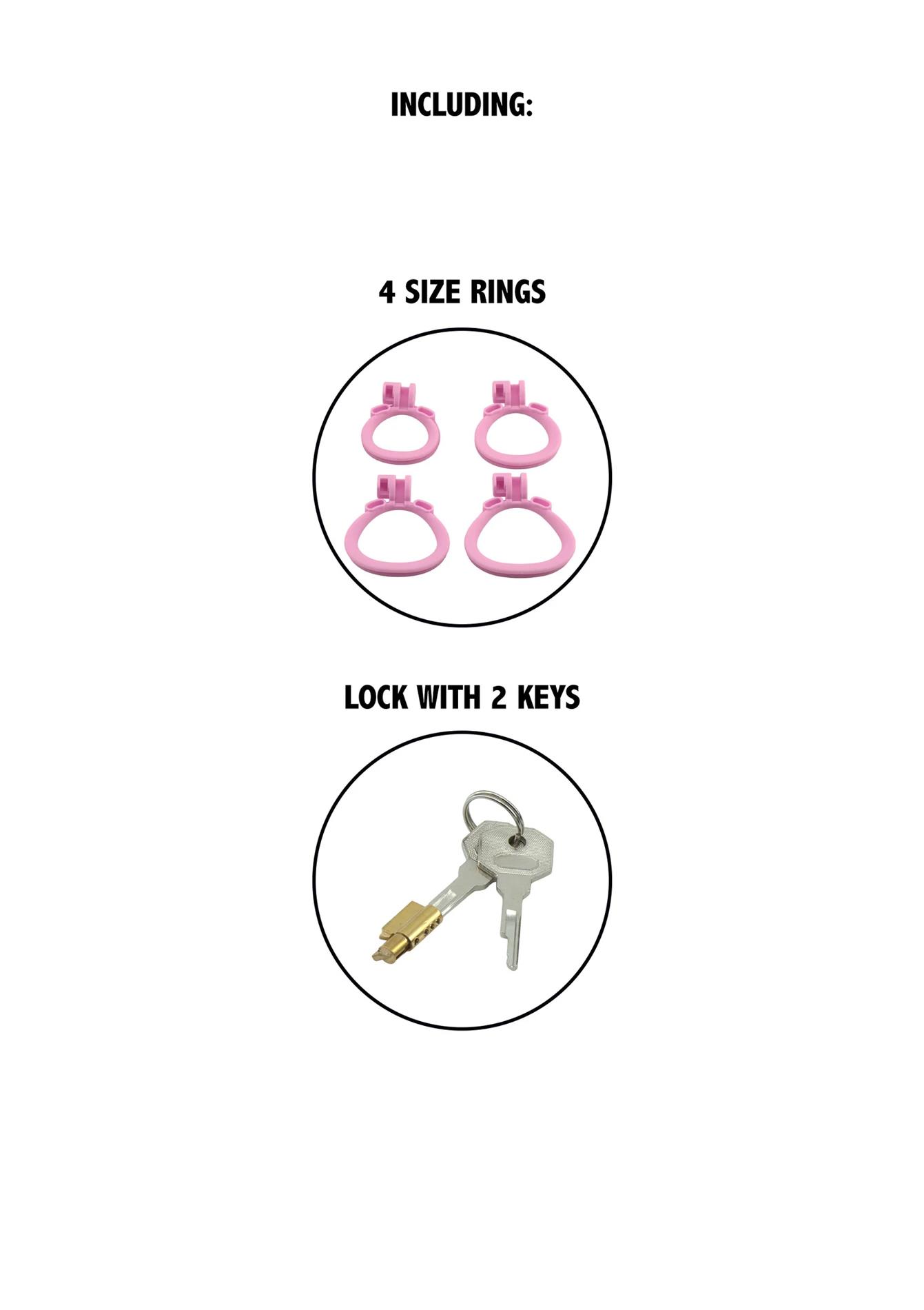 Penis Prison Cock Cage Short Pink