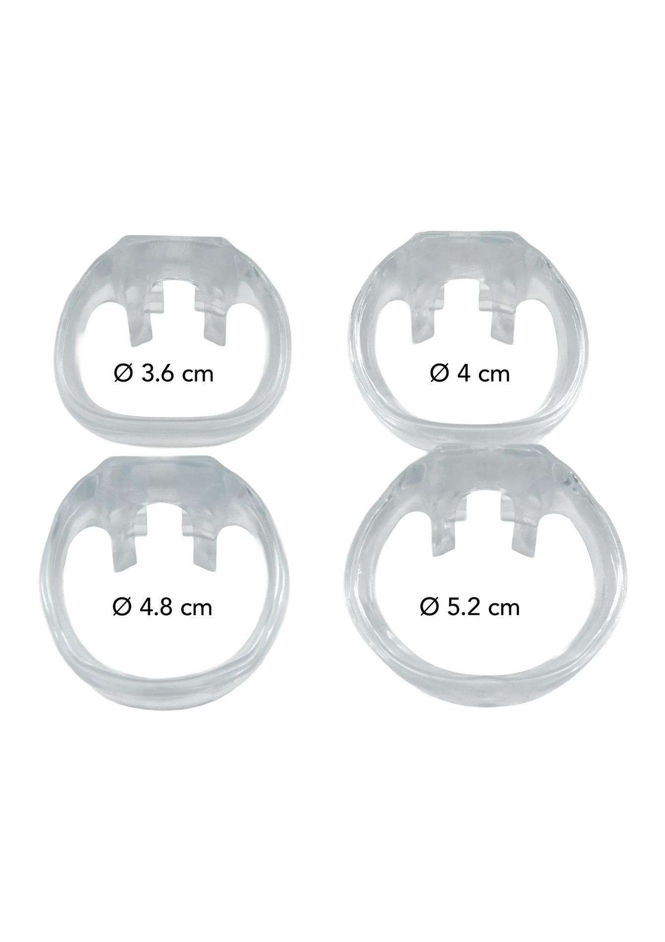 Clear Control Cock Cage Long