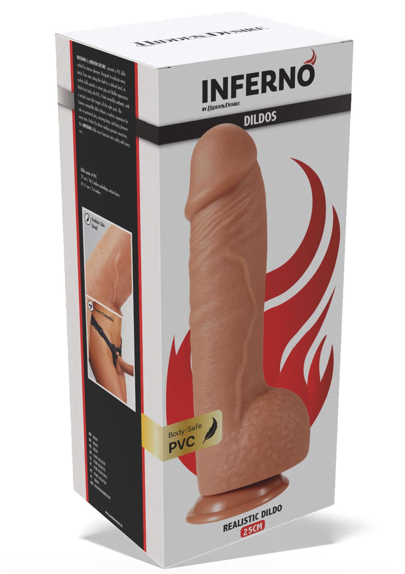 Realistic Dildo Pvc 25 Cm