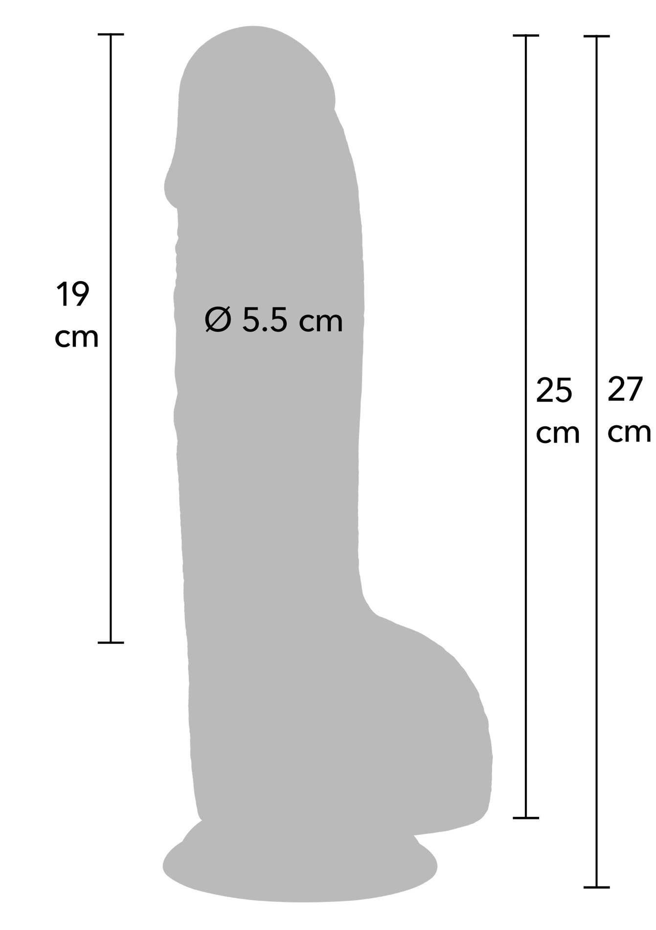 Realistic Dildo Pvc 25 Cm