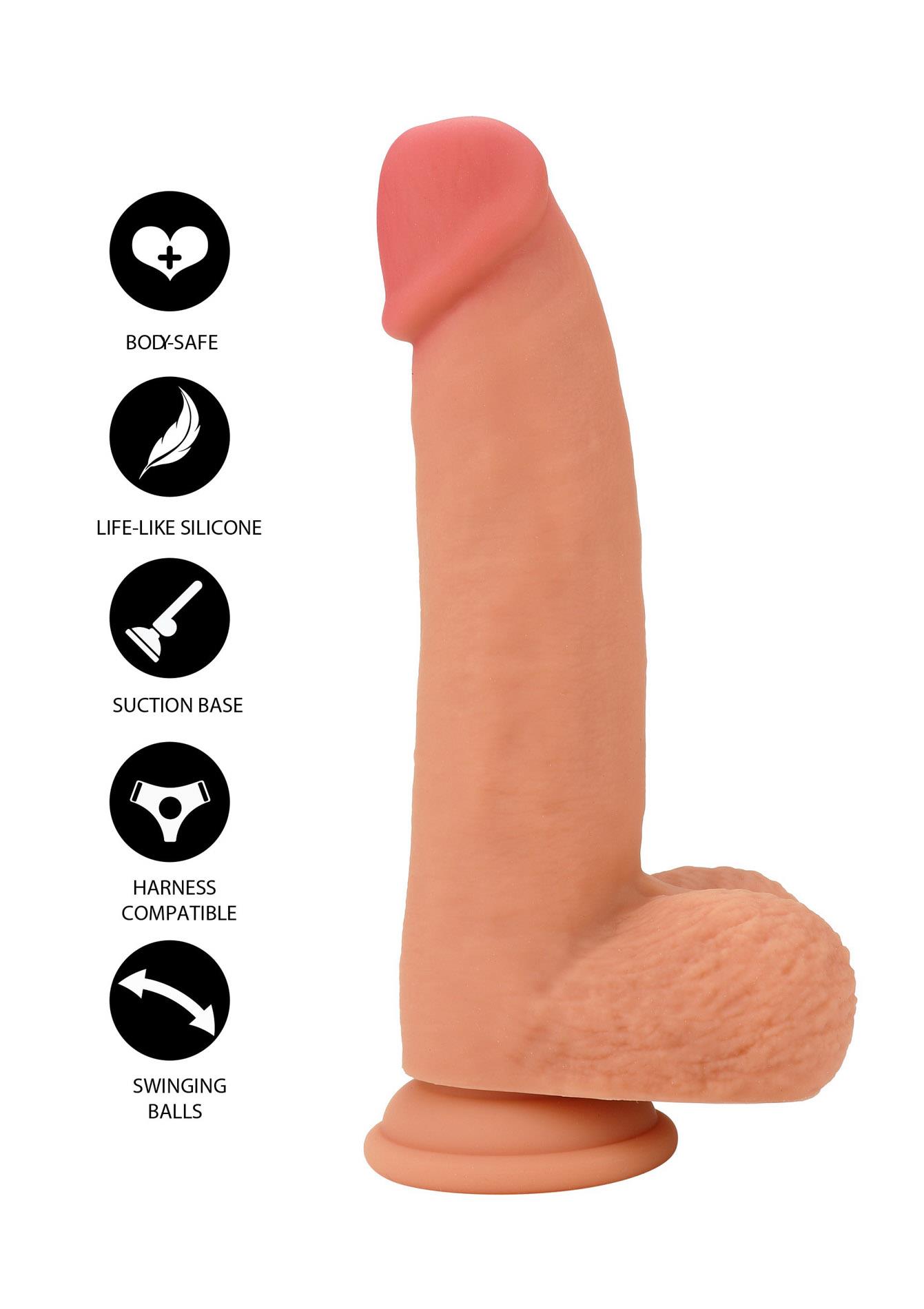 Realistic Dildo Liquid Silicone 19 Cm