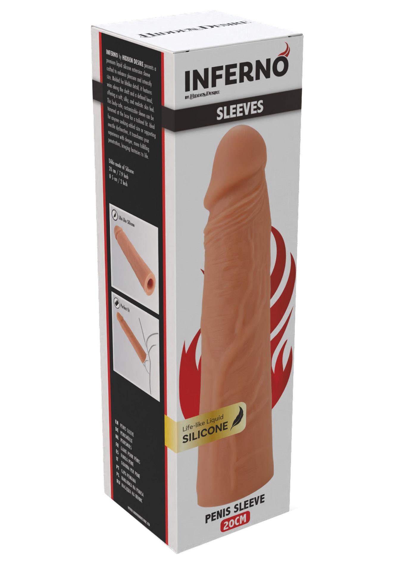 Penis Sleeve Liquid Silicone 20 Cm