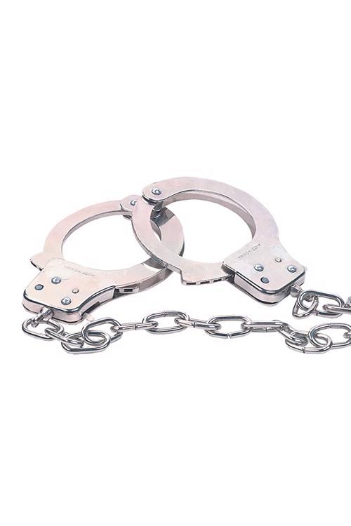 Chrome Handcuffs Metal Handcuffs W. Key