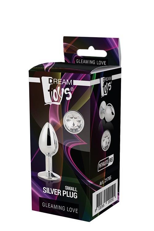 Korek analny GLEAMING LOVE SILVER PLUG SMALL