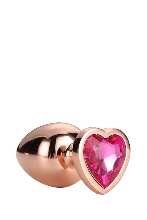 Gleaming Love Rose Gold Plug Small
