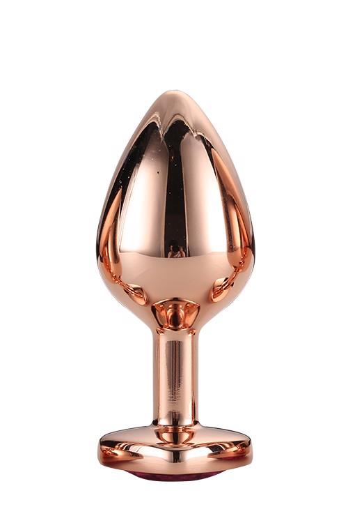 Korek analny GLEAMING LOVE ROSE GOLD PLUG MEDIUM