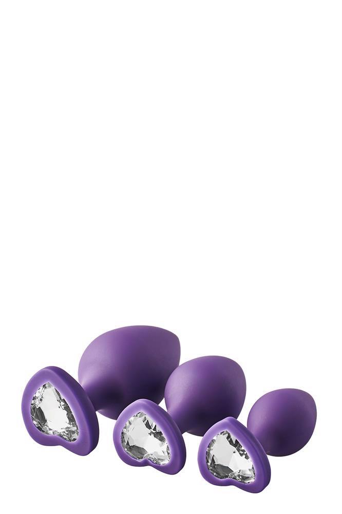 Flirts Anal Training Kit Gem Stone Purple