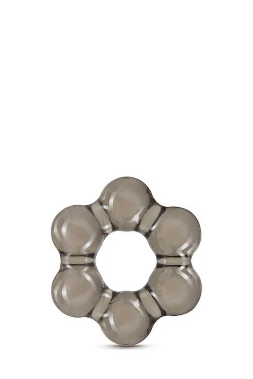 Stay Hard Thick Bead Cock Ring Black