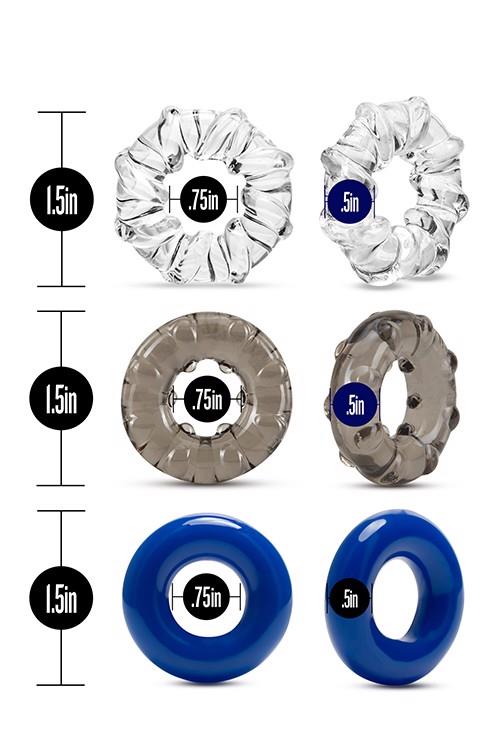 Stay Hard Triple Stretch 3Pack Cockrings